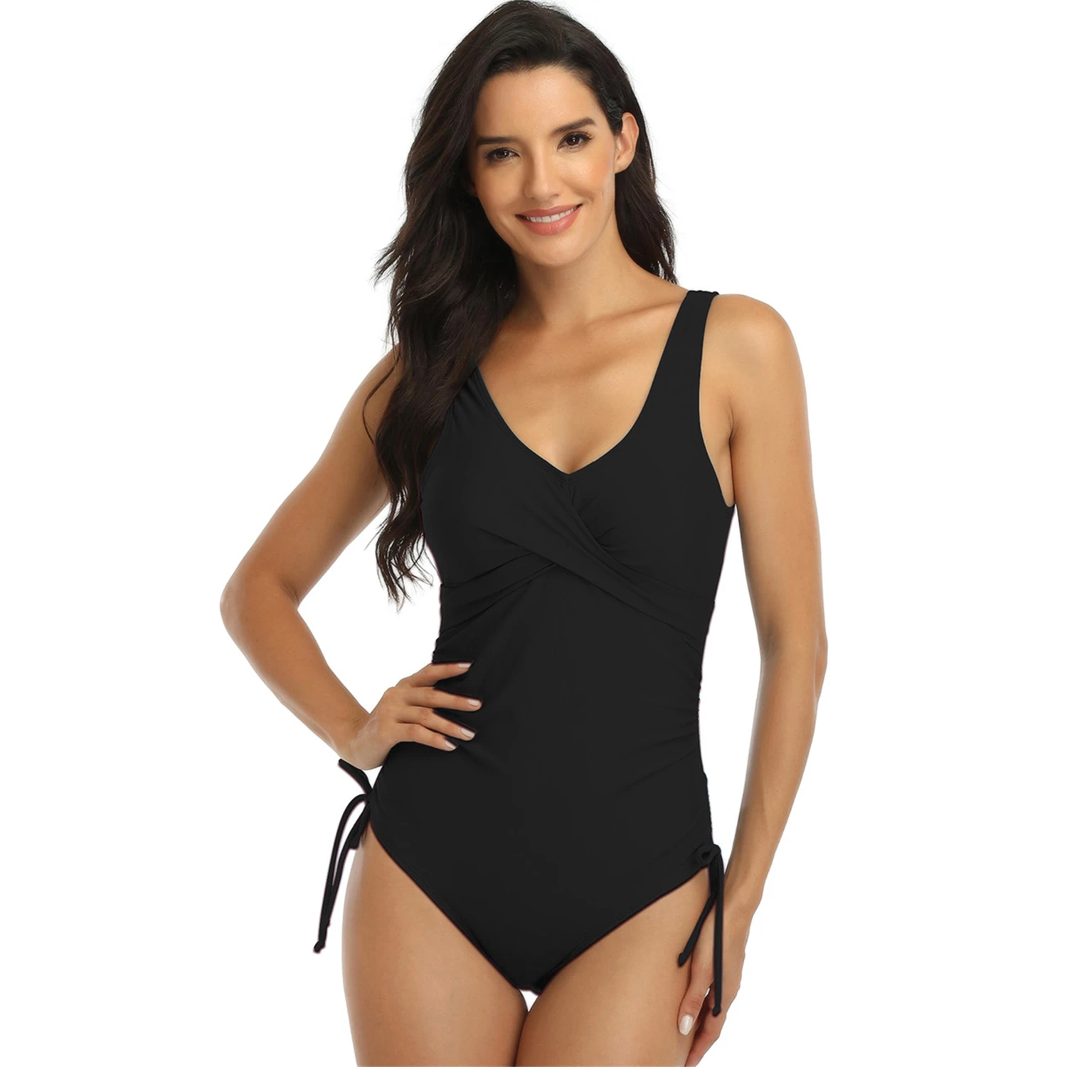 2022 New Swimsuit Fashion Solid Color Front Cross Drawstring One-piece Swimsuit Women's Swimwear Bikini swimsuit women
2022 New Swimsuit Fashion Solid Color Front Cross Drawstring One-piece Swimsuit Women's Swimwear Bikini swimsuit women