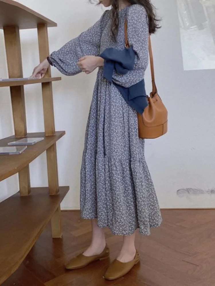 Spring Summer 2023 New Women's Print Dress Korean Fashion Elegant Chiffon Long Skirt Loose Commuter Long Sleeve O-Neck Dress
Spring Summer 2023 New Women's Print Dress Korean Fashion Elegant Chiffon Long Skirt Loose Commuter Long Sleeve O-Neck Dress