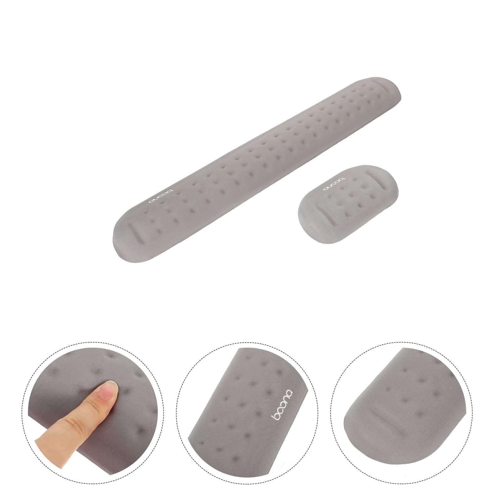 Коврик для запястья, подставка для мыши, поддержка клавиатуры, пена с памятью
Коврик для запястья, подставка для мыши, поддержка клавиатуры, пена с памятью