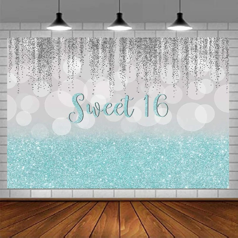 Sweet Photography Backdrop For Glitter Blue Background For Bokeh Silver 16th Sixteen Birthday Party Decorations For Girls Banner
Sweet Photography Backdrop For Glitter Blue Background For Bokeh Silver 16th Sixteen Birthday Party Decorations For Girls Banner