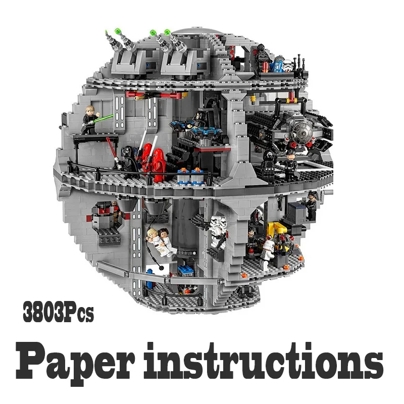 Death star Pdagogisches Spielzeug Destroyer Schiff Bausteine Kits Millennium Wars Falcon Bricks Set Kinder Weihnachten Geschenk
Death star Pdagogisches Spielzeug Destroyer Schiff Bausteine Kits Millennium Wars Falcon Bricks Set Kinder Weihnachten Geschenk