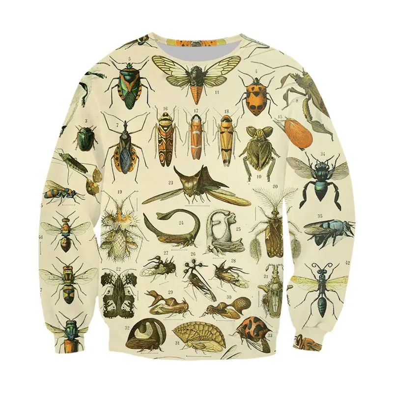 Свитшот мужской с 3D-принтом насекомых, модный винтажный спортивный костюм в стиле Харадзюку, Свитшот в стиле оверсайз с длинным рукавом, ули...
Свитшот мужской с 3D-принтом насекомых, модный винтажный спортивный костюм в стиле Харадзюку, Свитшот в стиле оверсайз с длинным рукавом, ули...