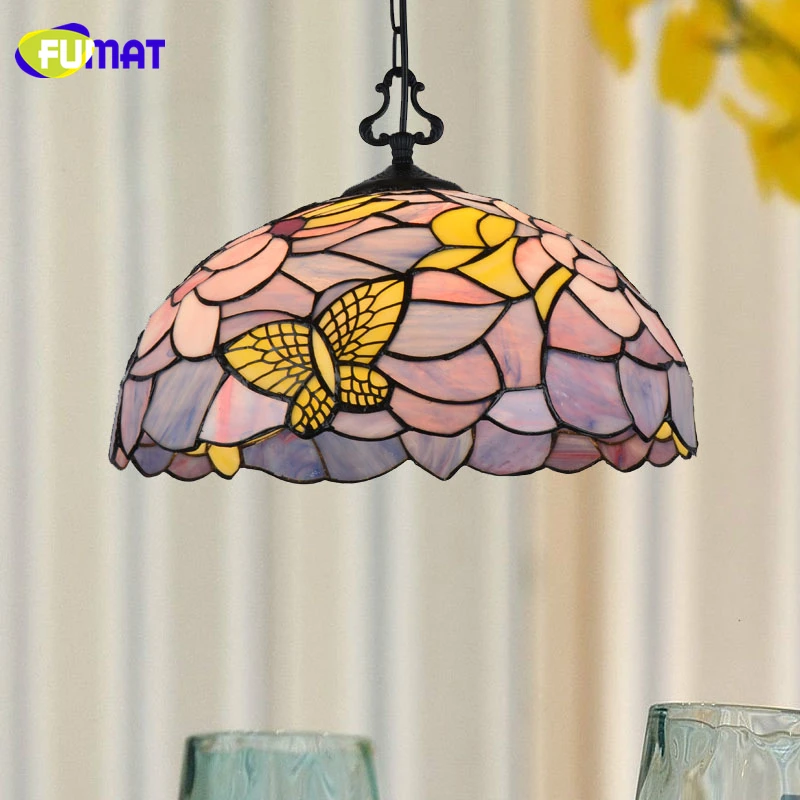 FUMAT Stained Glass Pendant Lights Butterfly Art Glass Pendant Light For Bed Room Living Room LED Pendant Light Fixtures
FUMAT Stained Glass Pendant Lights Butterfly Art Glass Pendant Light For Bed Room Living Room LED Pendant Light Fixtures