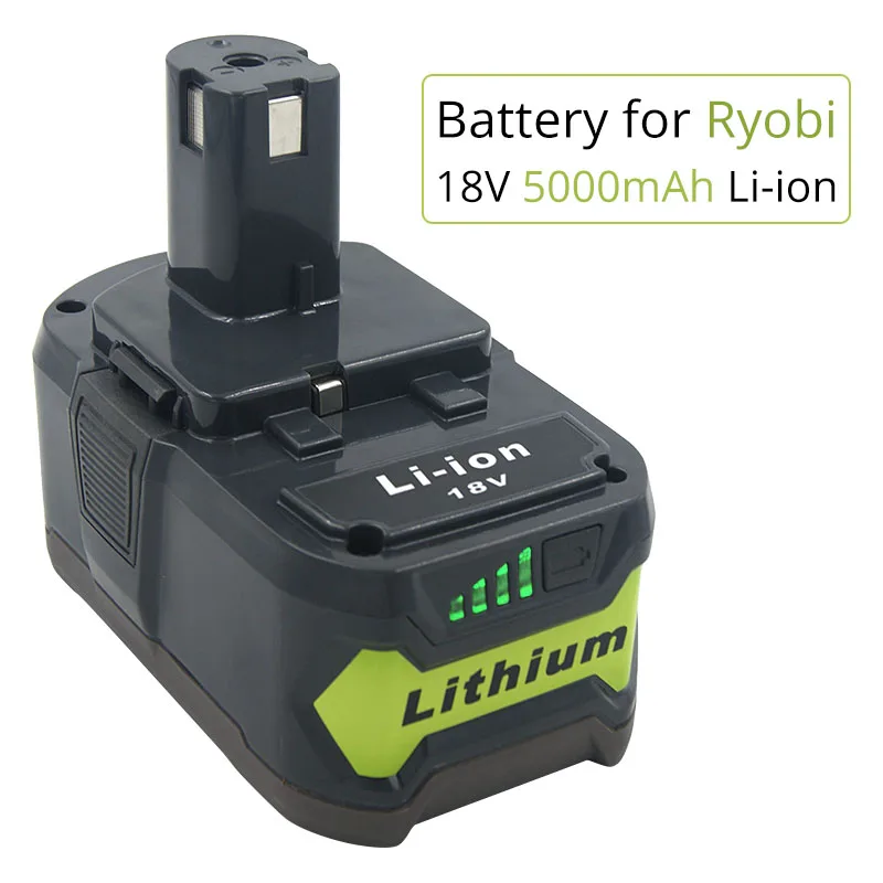 RB18L50 RB18L40 5.0Ah 18V Li-ion Power Tools Replacement Rechargeable Battery for Ryobi ONE P103 P105 P106 P108 P109 RB18L60
RB18L50 RB18L40 5.0Ah 18V Li-ion Power Tools Replacement Rechargeable Battery for Ryobi ONE P103 P105 P106 P108 P109 RB18L60