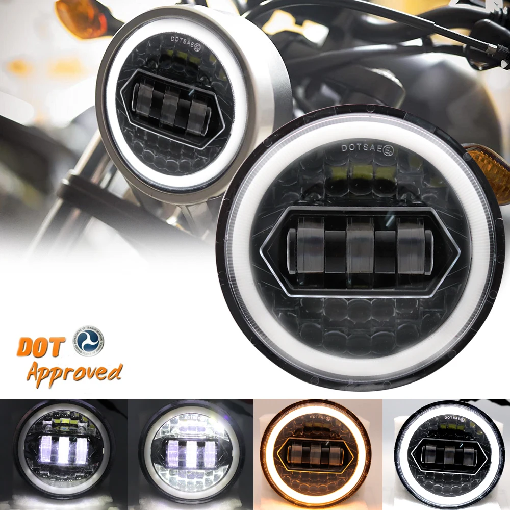 5.75 Inch High Brighter LED Headlight For Harley Sportster 1200 883 Street 500 750 5-3/4" Projector Round Headlamp
5.75 Inch High Brighter LED Headlight For Harley Sportster 1200 883 Street 500 750 5-3/4" Projector Round Headlamp