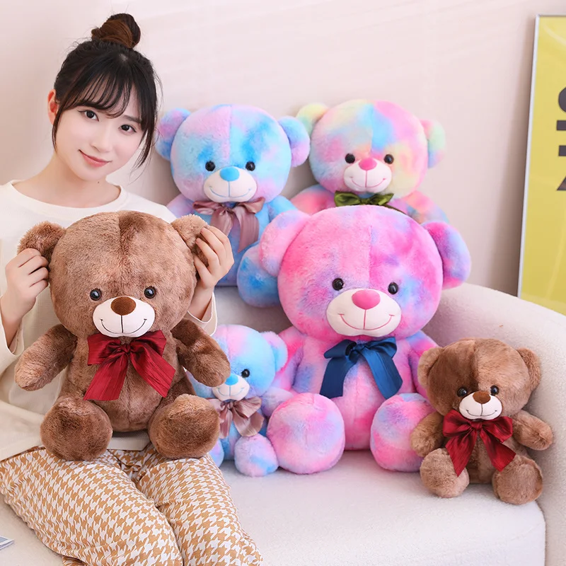 25/45cm Cute Colorful Plush Bear Doll Teddy Bear with Ribbon Stuffed Soft Animal Plush Toys CToys for Children Kids Lovely Gift
25/45cm Cute Colorful Plush Bear Doll Teddy Bear with Ribbon Stuffed Soft Animal Plush Toys CToys for Children Kids Lovely Gift