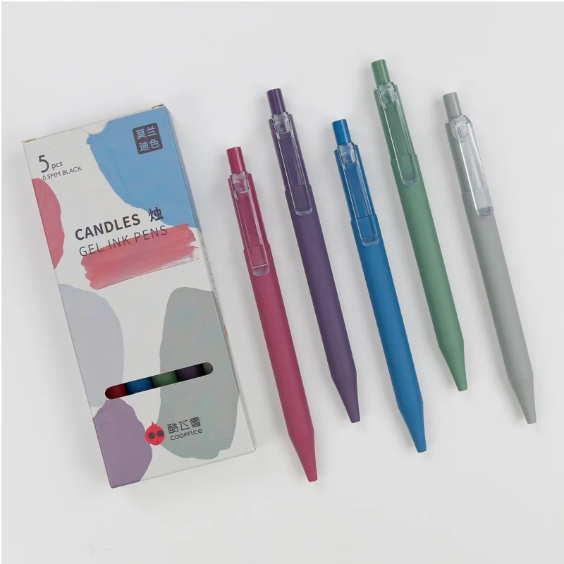 New Morandi Plastic Gel Pen Gift Box Set Wholesale Adult Office Supplies Business Pens Student Writing Pen (a box of 5)
New Morandi Plastic Gel Pen Gift Box Set Wholesale Adult Office Supplies Business Pens Student Writing Pen (a box of 5)