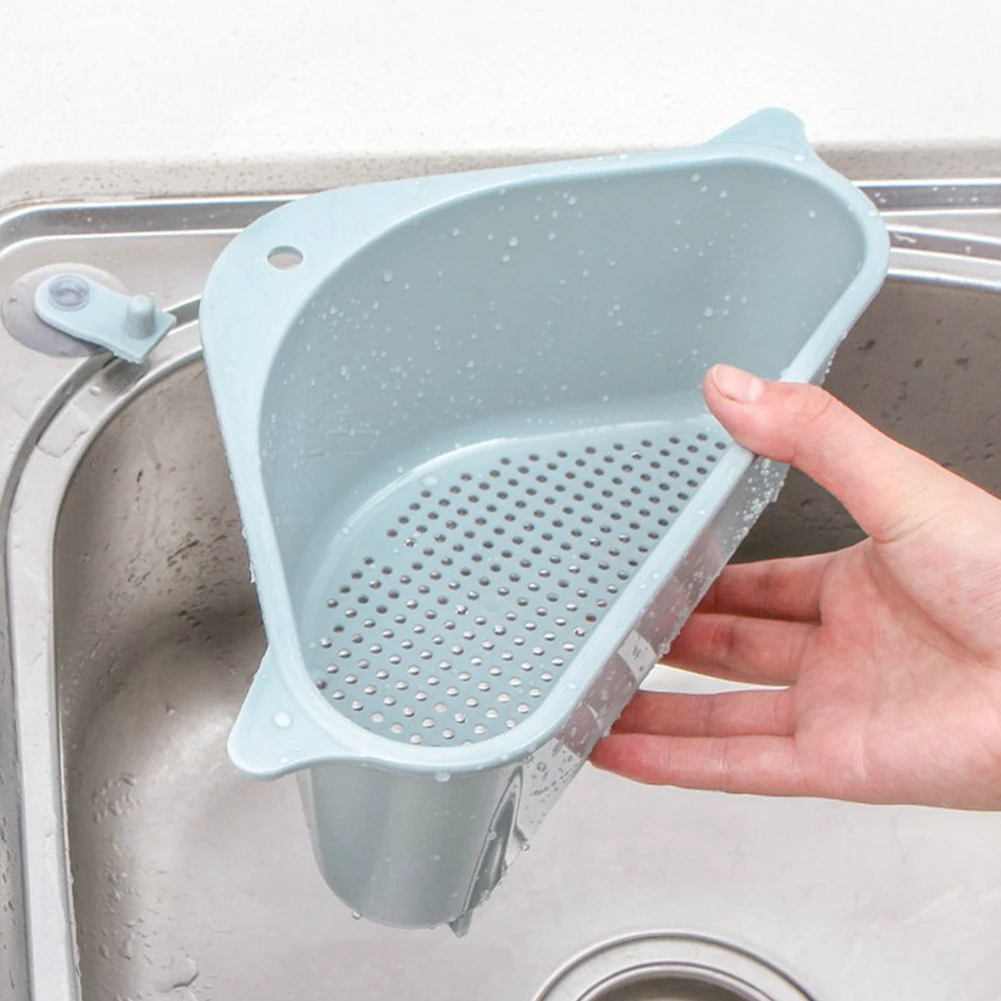 Kitchen Triangular Sink Strainer Drain Fruit Vegetable Drainer Sponge Rack Storage Tool Basket Suction Cup Sink Filter Rack Tool
Kitchen Triangular Sink Strainer Drain Fruit Vegetable Drainer Sponge Rack Storage Tool Basket Suction Cup Sink Filter Rack Tool