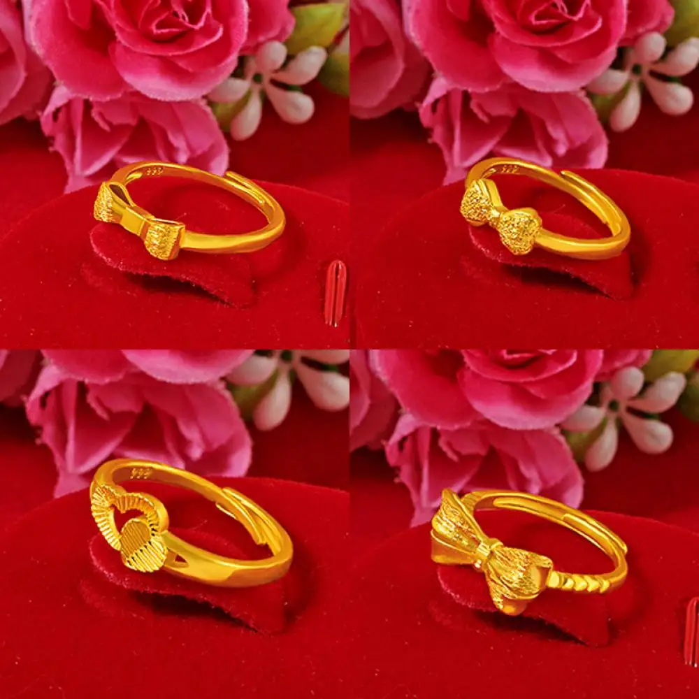 HOYON 2022 NEW 24K Pure Gold Color For Wedding Love Ring For women Jewelry Multi-Style Bow Ring Couple Ring For birthday gift
HOYON 2022 NEW 24K Pure Gold Color For Wedding Love Ring For women Jewelry Multi-Style Bow Ring Couple Ring For birthday gift