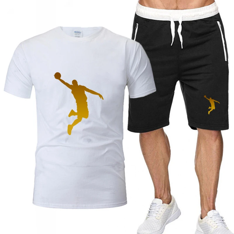 Summer Men's Brand Sportswear Shorts Set Short Sleeve Breathable Grid T-Shirt and Shorts Casual wear Men's Basketball Training
Summer Men's Brand Sportswear Shorts Set Short Sleeve Breathable Grid T-Shirt and Shorts Casual wear Men's Basketball Training