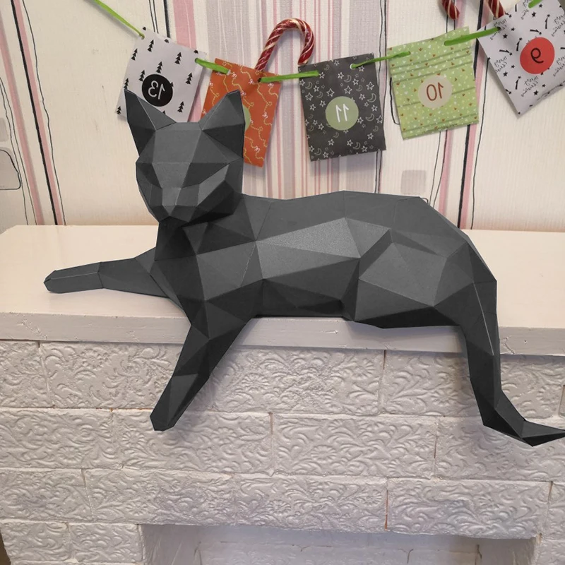 Бумажная модель 45 см в виде кошки и животного, 3D пазл, скульптура, бумажная скульптура для спальни ручной работы, «сделай сам», геометрическое искусственное украшение для дома
Бумажная модель 45 см в виде кошки и животного, 3D пазл, скульптура, бумажная скульптура для спальни ручной работы, «сделай сам», геометрическое искусственное украшение для дома