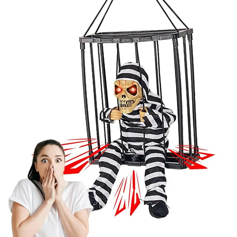 Motion Sensor Skeleton Scary Skull Motion Activated Halloween Decor Talking Prisoner Ghost Terror Toy For Glowing Eyes Vocalizes
Motion Sensor Skeleton Scary Skull Motion Activated Halloween Decor Talking Prisoner Ghost Terror Toy For Glowing Eyes Vocalizes