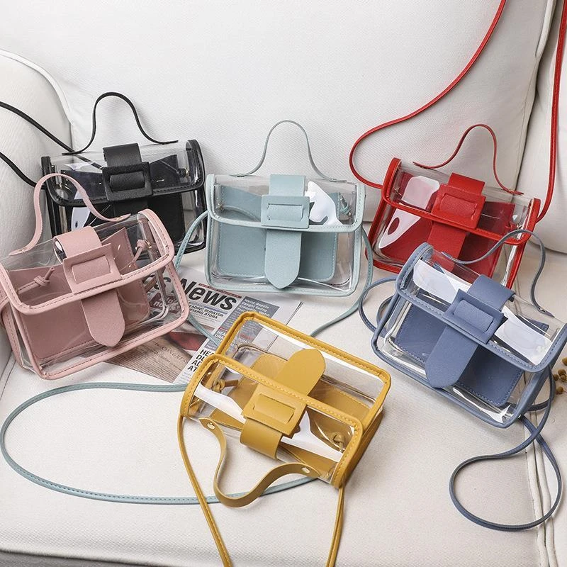 Fashion Women's Transparent Jelly Bag Stylish Splicing Candy Color Armpit Bag Ladies Waterproof Traveling Shoulder Handbags
Fashion Women's Transparent Jelly Bag Stylish Splicing Candy Color Armpit Bag Ladies Waterproof Traveling Shoulder Handbags