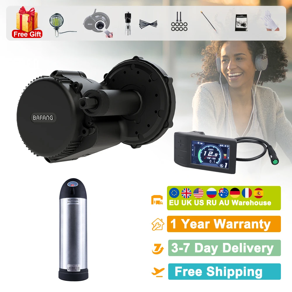 Bafang Motor G340.250 BBS01B 36V 250W Mid Drive Motor BBS01 Electric Engine with 10Ah Battery ebike Conversion Kit for Bicycle
Bafang Motor G340.250 BBS01B 36V 250W Mid Drive Motor BBS01 Electric Engine with 10Ah Battery ebike Conversion Kit for Bicycle