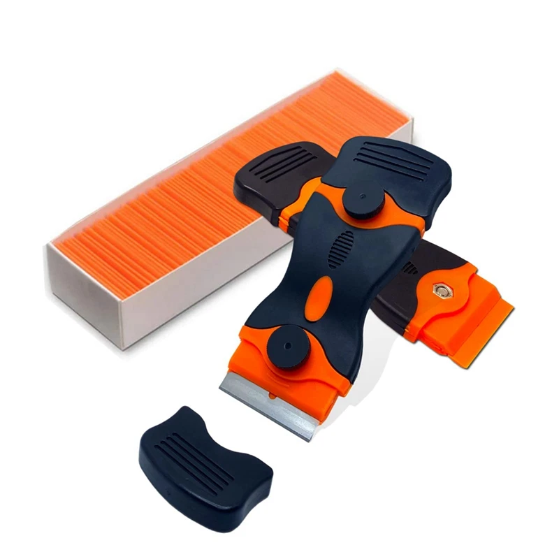 Double Edge Plastic Scraper Tools For Stickers Labels Decals With 100Pcs Plastic Blades For Glass Auto Window Paint Stovetop
Double Edge Plastic Scraper Tools For Stickers Labels Decals With 100Pcs Plastic Blades For Glass Auto Window Paint Stovetop