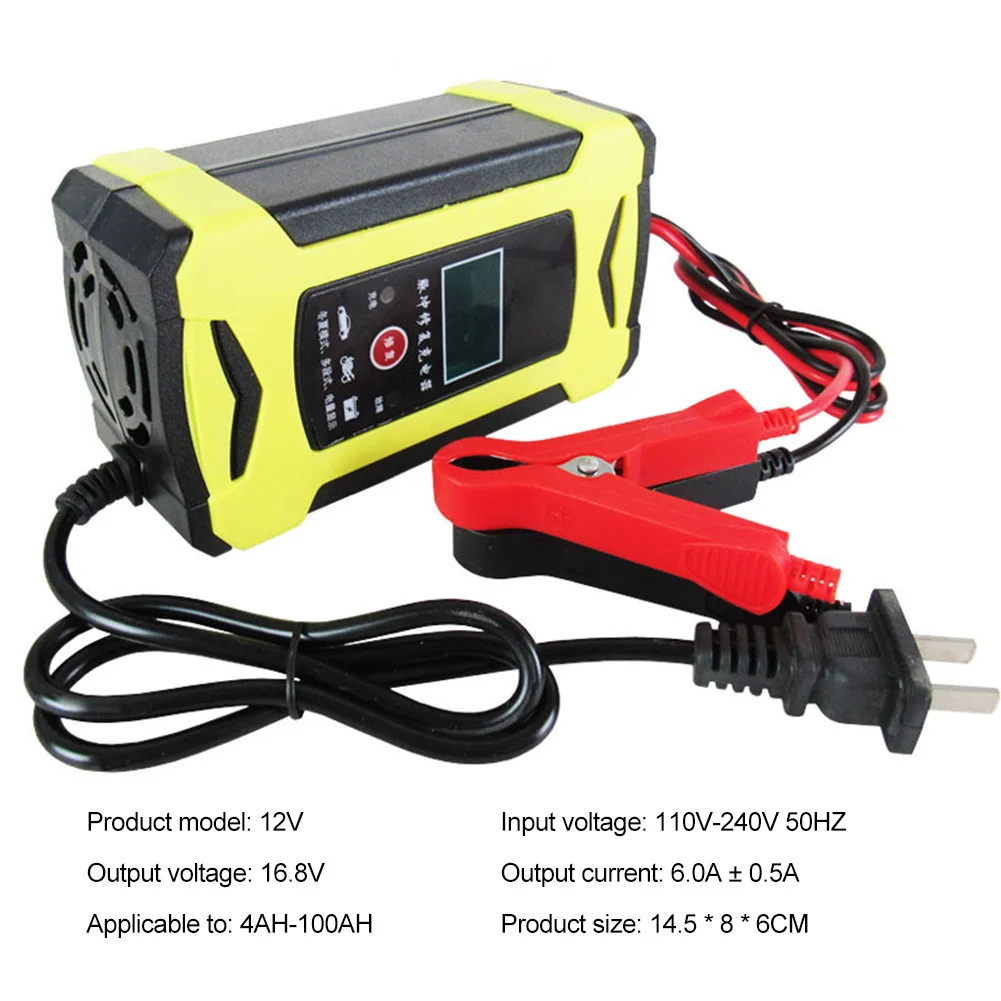 Car Battery Charger Motorcycle Acid Battery Charger Battery Pulse Repair Adaptor 12V 6A LED Electronic Display Replacemence
Car Battery Charger Motorcycle Acid Battery Charger Battery Pulse Repair Adaptor 12V 6A LED Electronic Display Replacemence
