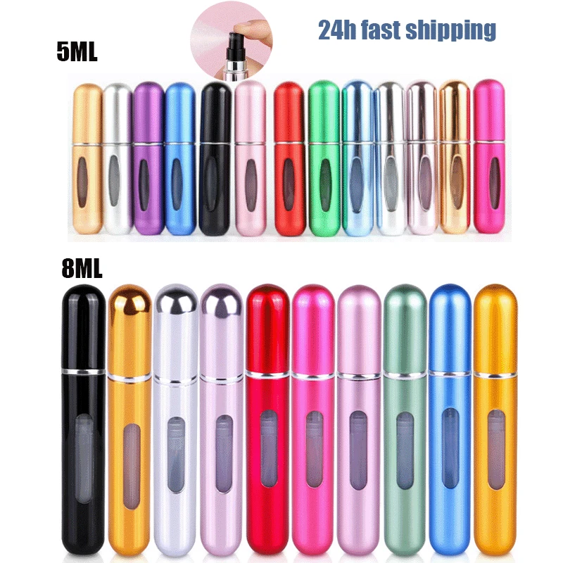 5/8ml Portable Mini Refillable Perfume Bottle with Spray Jar for Travel Scent Pump Empty Cosmetic Containers Atomizer Care Tool
5/8ml Portable Mini Refillable Perfume Bottle with Spray Jar for Travel Scent Pump Empty Cosmetic Containers Atomizer Care Tool