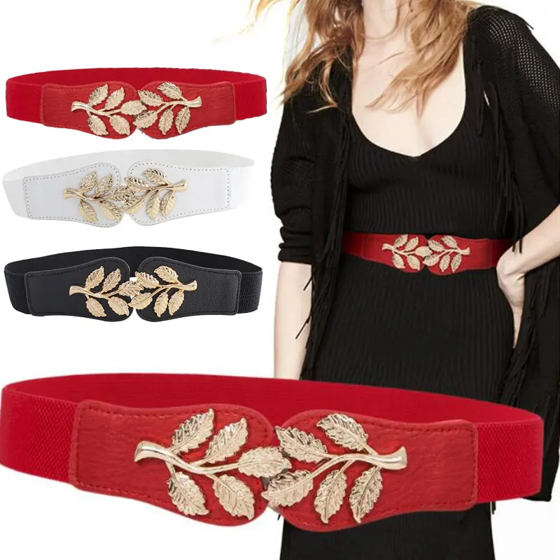 Women's Fashionable Elastic Wide Variety Of Belt Designer Luxury Brand Golden Buckle Waist Dress Coat Sweater Decorative Waistba 
Women's Fashionable Elastic Wide Variety Of Belt Designer Luxury Brand Golden Buckle Waist Dress Coat Sweater Decorative Waistba