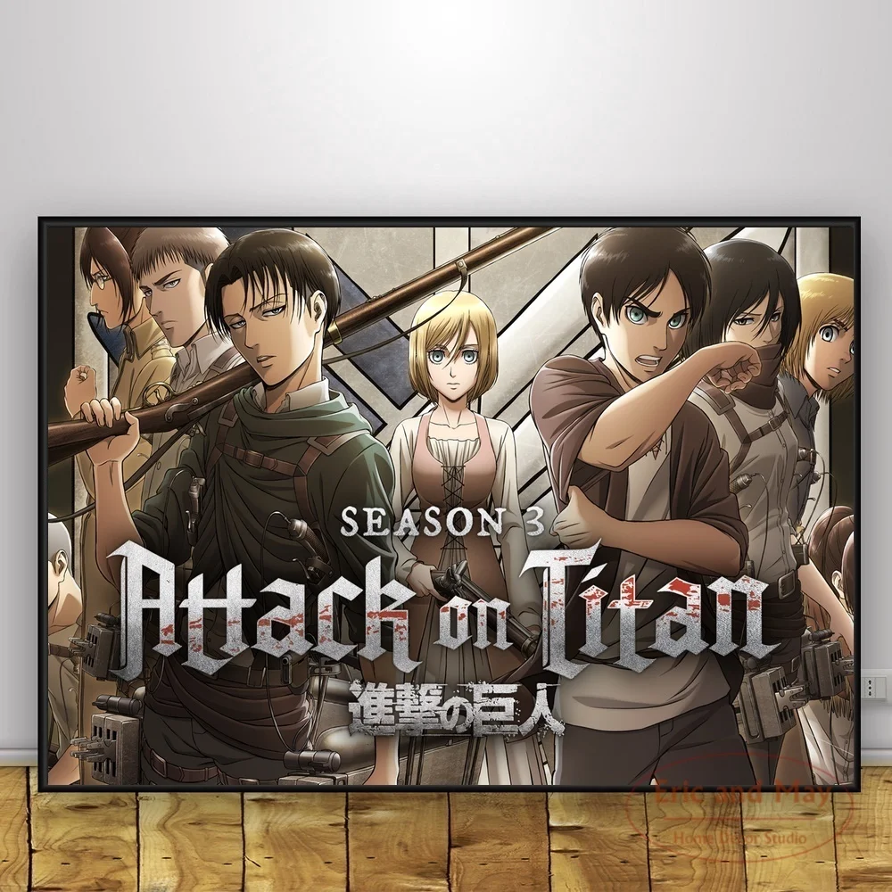 Attack On Titan Silk Fabric Canvas Painting Posters And Prints Wall Art Picture Vintage Poster Decorative Home Decor Cuadros
Attack On Titan Silk Fabric Canvas Painting Posters And Prints Wall Art Picture Vintage Poster Decorative Home Decor Cuadros