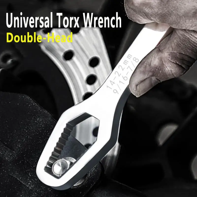 8-22mm Universal Torx Wrench Adjustable Glasses Wrench Ratchet Spanner Double-head For Bicycle Car Factory Repairing Hand Tools
8-22mm Universal Torx Wrench Adjustable Glasses Wrench Ratchet Spanner Double-head For Bicycle Car Factory Repairing Hand Tools