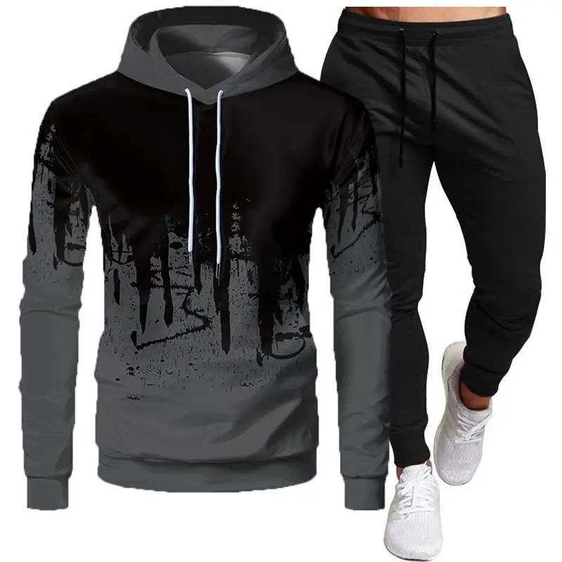 Men's Hoodies Set Sweatshirt+Pants Spring Fashion Fleece Cotton Tracksuits Homme Jogger Sportswear Streetwear Oversized 2023 New
Men's Hoodies Set Sweatshirt+Pants Spring Fashion Fleece Cotton Tracksuits Homme Jogger Sportswear Streetwear Oversized 2023 New