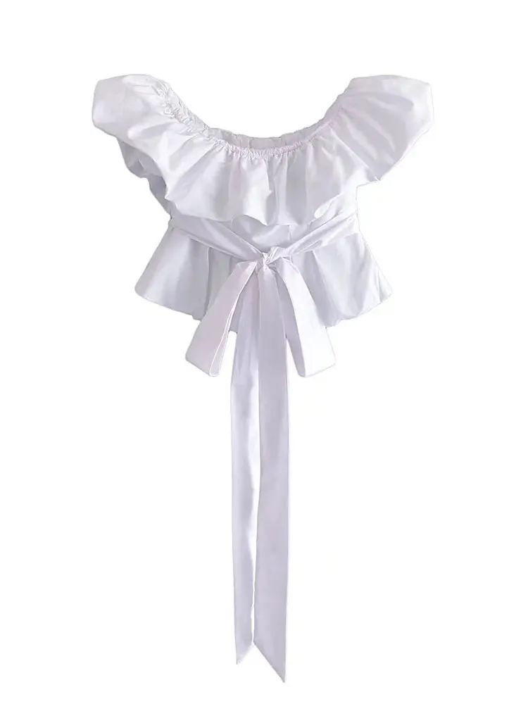 Nlzgmsj ZBZA 2022 Spring Summer Sleeveless Tie With Crop O Collar Agaric Edge Sexy Solid Fashion T-Shirt Strapless Crop Top
Nlzgmsj ZBZA 2022 Spring Summer Sleeveless Tie With Crop O Collar Agaric Edge Sexy Solid Fashion T-Shirt Strapless Crop Top