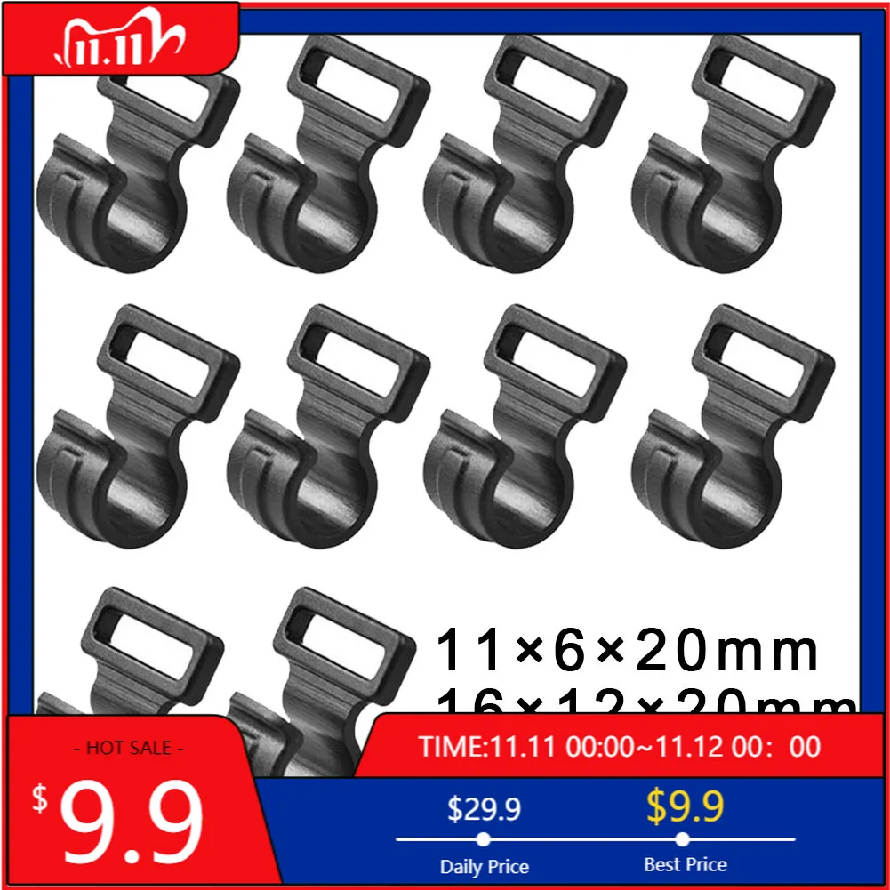 10pcs Camping Tent Clip Hooks Awning Clamp Caravan Tent Pole Plastic Inner C Clips S/M/L Plastic Outdoor Camping Accessories
10pcs Camping Tent Clip Hooks Awning Clamp Caravan Tent Pole Plastic Inner C Clips S/M/L Plastic Outdoor Camping Accessories