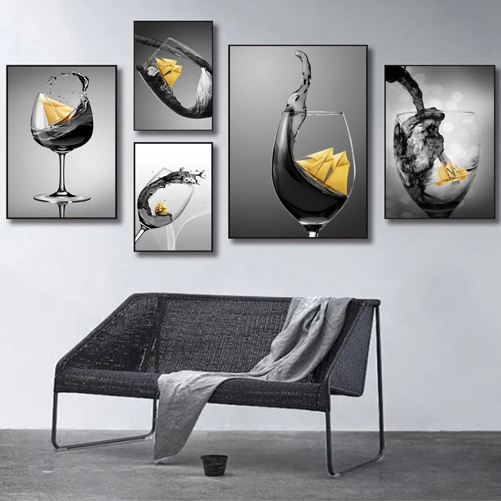 Nordic Modern Fashion Wine Glass Canvas Painting Office Wall Painting Kitchen Poster Living Room Corridor Home Decoration Mural
Nordic Modern Fashion Wine Glass Canvas Painting Office Wall Painting Kitchen Poster Living Room Corridor Home Decoration Mural
