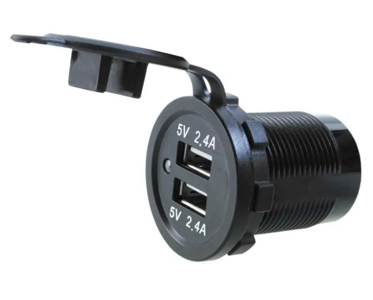 Car Dual USB Charger Socket 4.8A Power Outlet Charger with LED for 12V/24V Car Marine Boat Truck
Car Dual USB Charger Socket 4.8A Power Outlet Charger with LED for 12V/24V Car Marine Boat Truck