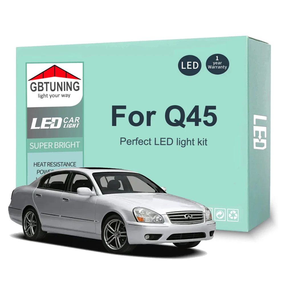 Комплект светодиодных ламп для внутреннего освещения для Infiniti Q45 1990-2001 2002 2003 2004 2005 2006 Canbus Автомобильная купольная карта багажника автомобил...
Комплект светодиодных ламп для внутреннего освещения для Infiniti Q45 1990-2001 2002 2003 2004 2005 2006 Canbus Автомобильная купольная карта багажника автомобил...