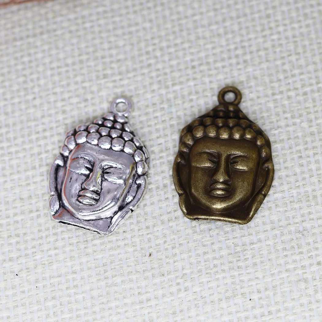10pcs Buddha Statue Buddhism Charms 2 Color Antique Bronze Plated Buddha Head Pendants Jewelry Making DIY Handmade Craft 29x19mm
10pcs Buddha Statue Buddhism Charms 2 Color Antique Bronze Plated Buddha Head Pendants Jewelry Making DIY Handmade Craft 29x19mm
