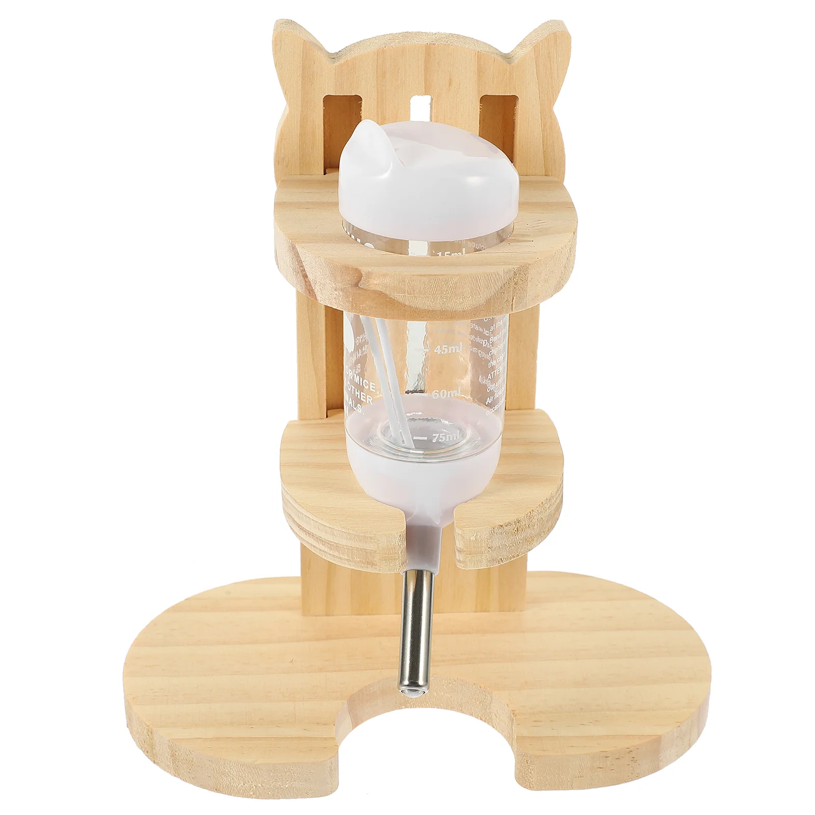 

Pet Water Fountain Cage Dispenser Standing Type Waterer Hamster Kettle Support Leakage Proof Bottle Professional Feeder