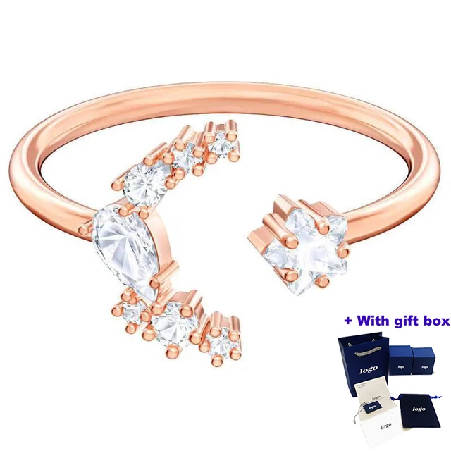 High quality rose gold starry sky starry moon opening women's ring, enhancing temperament, beautiful and moving, free shipping
High quality rose gold starry sky starry moon opening women's ring, enhancing temperament, beautiful and moving, free shipping