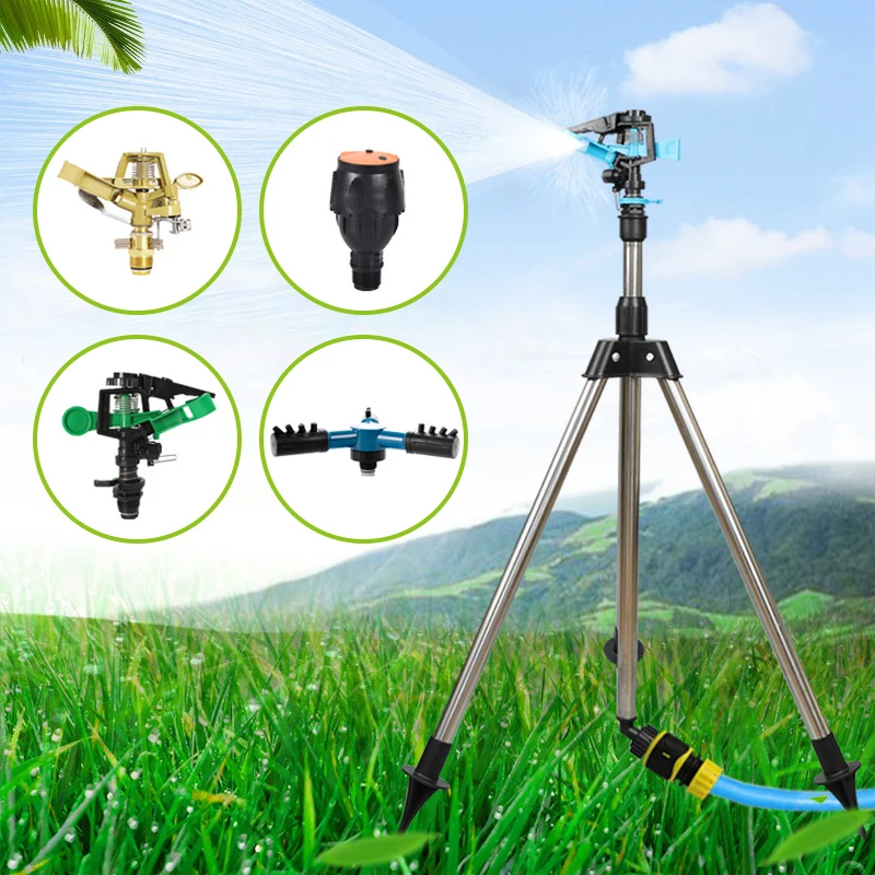 Automatic Rotating Sprayer 360 Rotary Irrigation Sprinkler Head with Tripod Telescopic Support Garden Lawn Watering Sprinkler
Automatic Rotating Sprayer 360 Rotary Irrigation Sprinkler Head with Tripod Telescopic Support Garden Lawn Watering Sprinkler