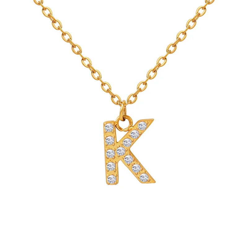 Minar Delicate Shiny Rhinestones 26 Letter Pendant Necklaces for Women 18K Gold PVD Plated Stainless Steel O-chain Necklace Gift
Minar Delicate Shiny Rhinestones 26 Letter Pendant Necklaces for Women 18K Gold PVD Plated Stainless Steel O-chain Necklace Gift