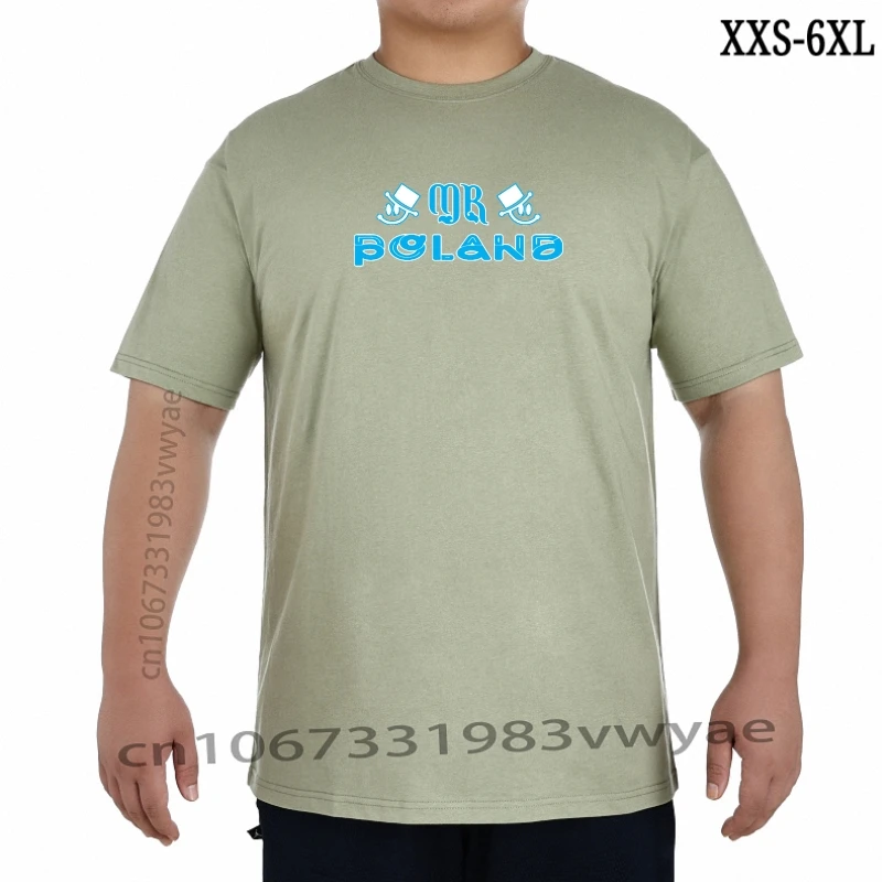 

Дизайнерская футболка с надписью, одежда, Футболка Mr, Польша, Классическая семейная футболка, Мужская футболка с круглым вырезом, свободная женская футболка