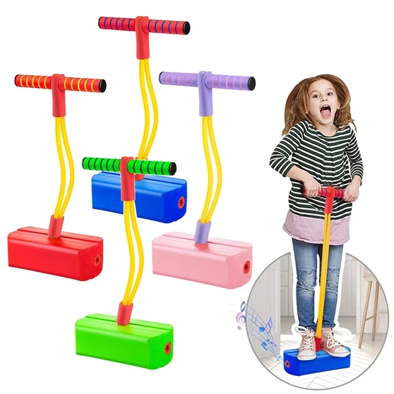 

New Children's Grow Taller Balance Toy Frog Jumping Outdoor Exercise Equipment Color Boys and Girls Fitness Bouncing Sound Baby