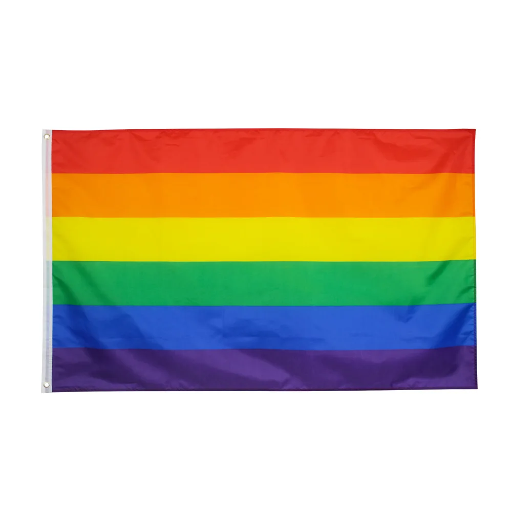 20Pcs Colorful Rainbow LGBT Flag Gay Pride Peace Flags 90x150cm Homosexual Philadelphia Philly Lesbian Flag
20Pcs Colorful Rainbow LGBT Flag Gay Pride Peace Flags 90x150cm Homosexual Philadelphia Philly Lesbian Flag