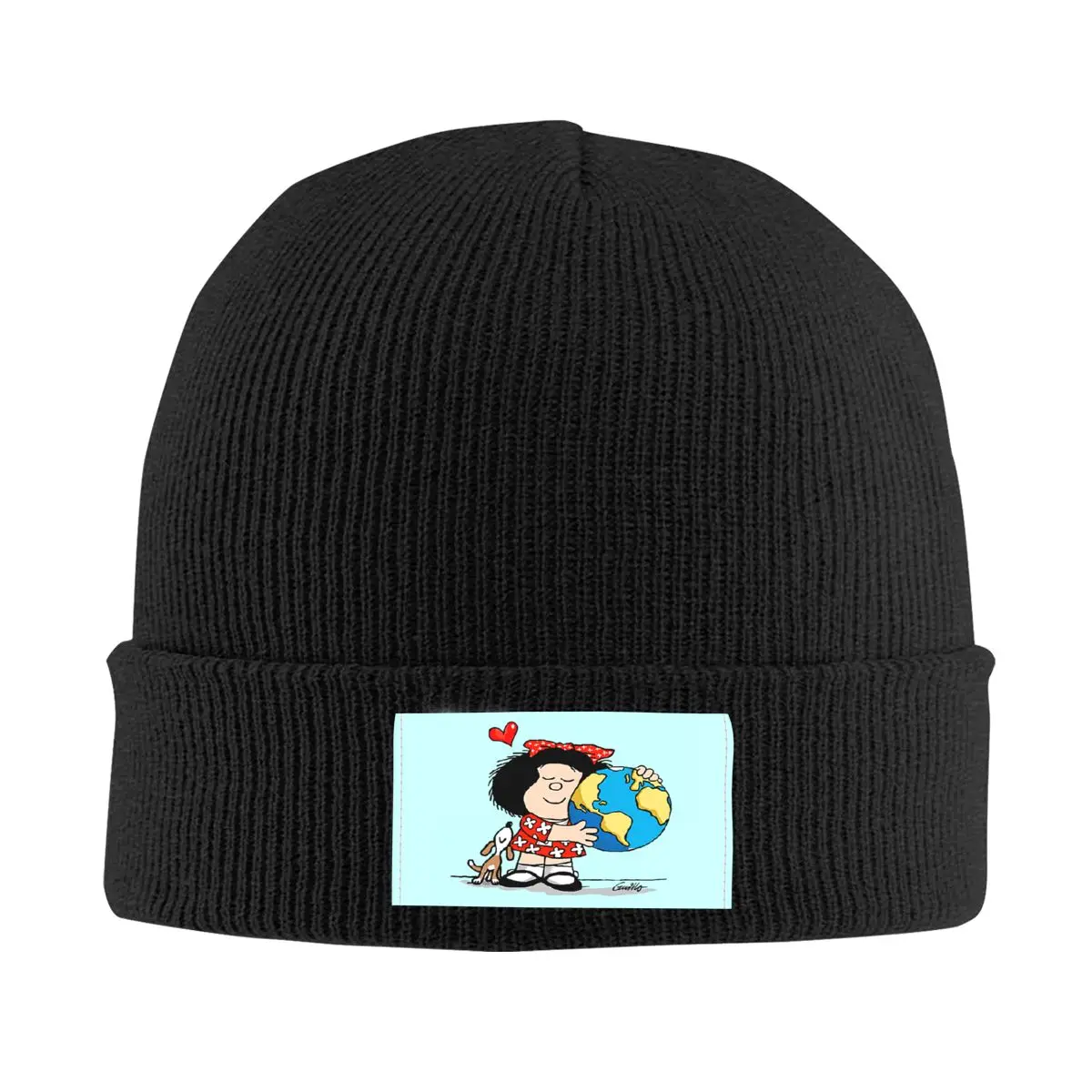 Mafalda World And Her Puppy Bonnet Hat Knitted Hat Men Women Cool Unisex Quino Comic Cartoon Winter Warm Skullies Beanies Caps
Mafalda World And Her Puppy Bonnet Hat Knitted Hat Men Women Cool Unisex Quino Comic Cartoon Winter Warm Skullies Beanies Caps