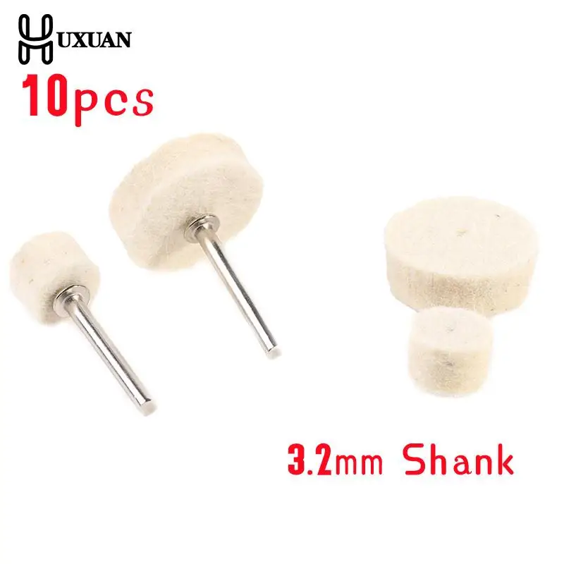 10Pcs Grinding Polishing Buffing Round Wheel Pad Wool Felt +1 Rod 3.2mm Shank Metal Surface For Dremel Rotary Tools Accessories
10Pcs Grinding Polishing Buffing Round Wheel Pad Wool Felt +1 Rod 3.2mm Shank Metal Surface For Dremel Rotary Tools Accessories