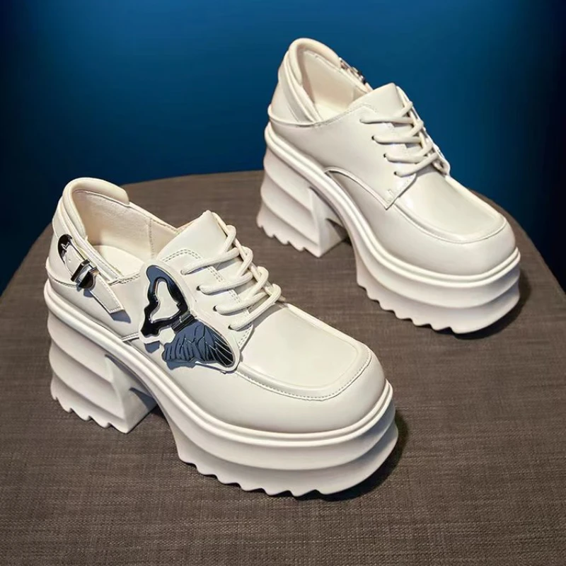 Women Mary Jane Shoes Designer Fashion Casual High Heels Solid Color Platform Metallic Decorate Lolita Ladies Shoes Party Dress
Women Mary Jane Shoes Designer Fashion Casual High Heels Solid Color Platform Metallic Decorate Lolita Ladies Shoes Party Dress