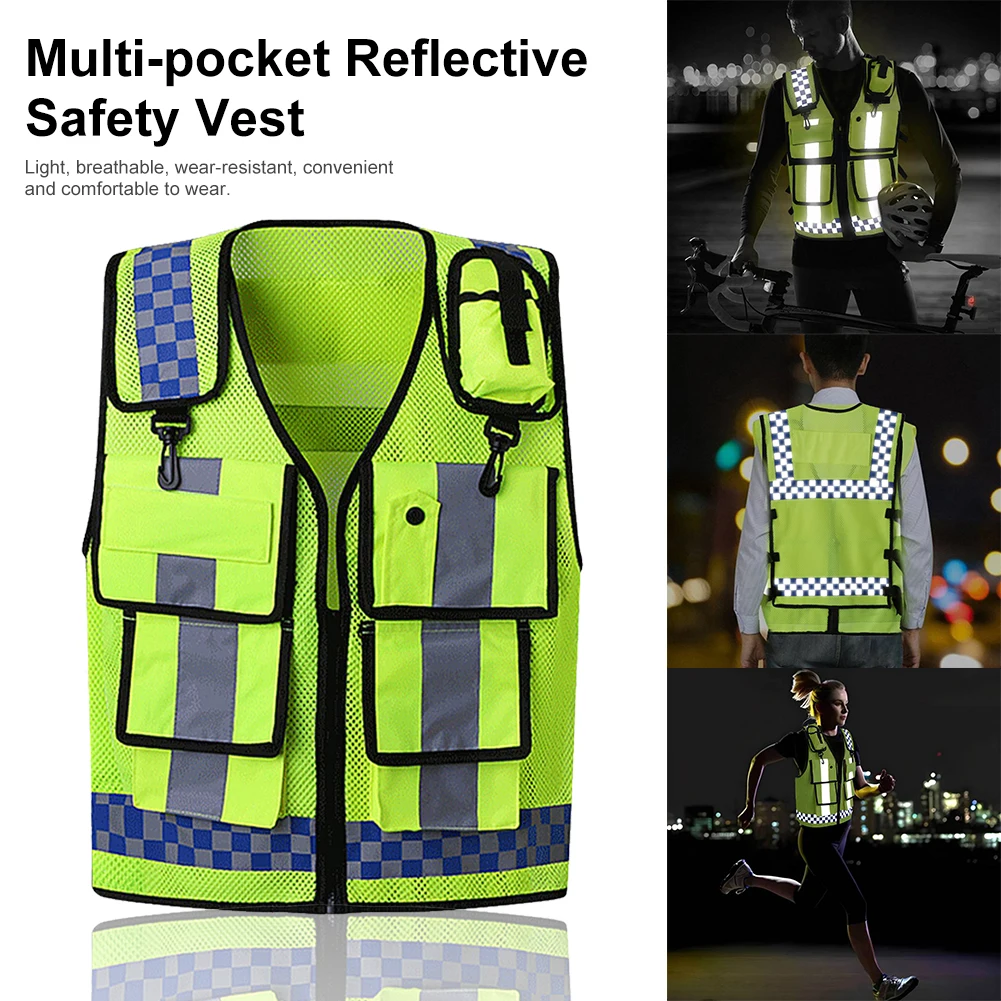 Multi-pocket Safety Vest Running Riding Cycling Traffic Vest Reflective Safety Railway Coal Miners Uniform Vest Breathable Vest
Multi-pocket Safety Vest Running Riding Cycling Traffic Vest Reflective Safety Railway Coal Miners Uniform Vest Breathable Vest