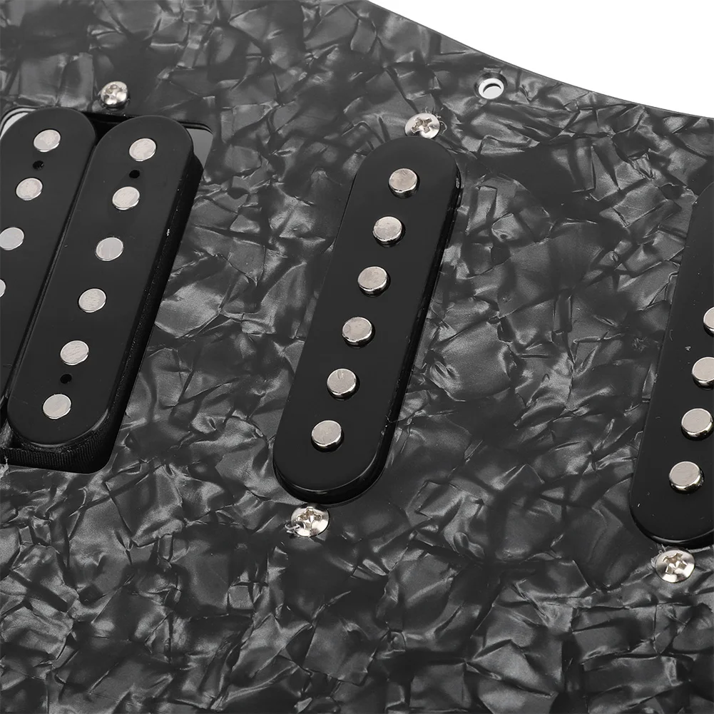 11 Holes Loaded Pre-wired Pickguard Pickups Set Accessories For Electric Guitar(black pearl) Pickguard Pickguard
11 Holes Loaded Pre-wired Pickguard Pickups Set Accessories For Electric Guitar(black pearl) Pickguard Pickguard