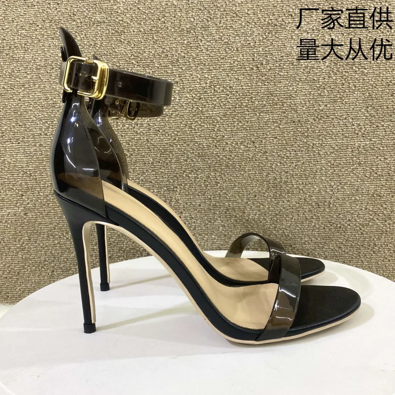 Women's Sandals Summer Ankle Strap PU 10CM Thin Heels Straight buckle Wedding Shoes Sexy Ladies Party Shoes Naked color
Women's Sandals Summer Ankle Strap PU 10CM Thin Heels Straight buckle Wedding Shoes Sexy Ladies Party Shoes Naked color