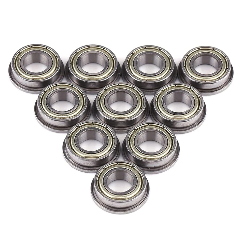 10 Pcs F688ZZ Flanged Radial Ball Bearings Metal Steel Double Shielded Flange Ball Bearing, 8 X 16 X 5Mm For Motor
10 Pcs F688ZZ Flanged Radial Ball Bearings Metal Steel Double Shielded Flange Ball Bearing, 8 X 16 X 5Mm For Motor