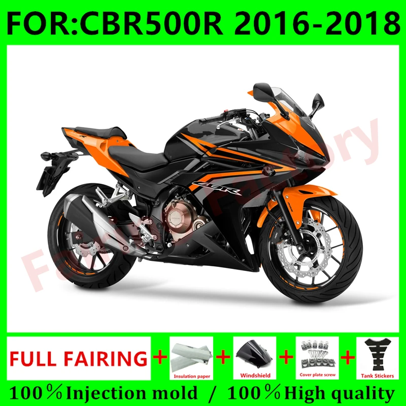 Новый комплект обтекателей для мотоцикла ABS подходит для CBR500RR 2016 2017 2018 CBR500 RR CBR500R
Новый комплект обтекателей для мотоцикла ABS подходит для CBR500RR 2016 2017 2018 CBR500 RR CBR500R