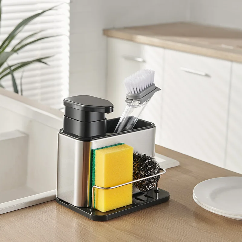 3 In 1 Washing Dish Storage Rack Detergent Soap Dispenser Multifunctional Sink Brush Organizer Shelf Kitchen Accessories
3 In 1 Washing Dish Storage Rack Detergent Soap Dispenser Multifunctional Sink Brush Organizer Shelf Kitchen Accessories
