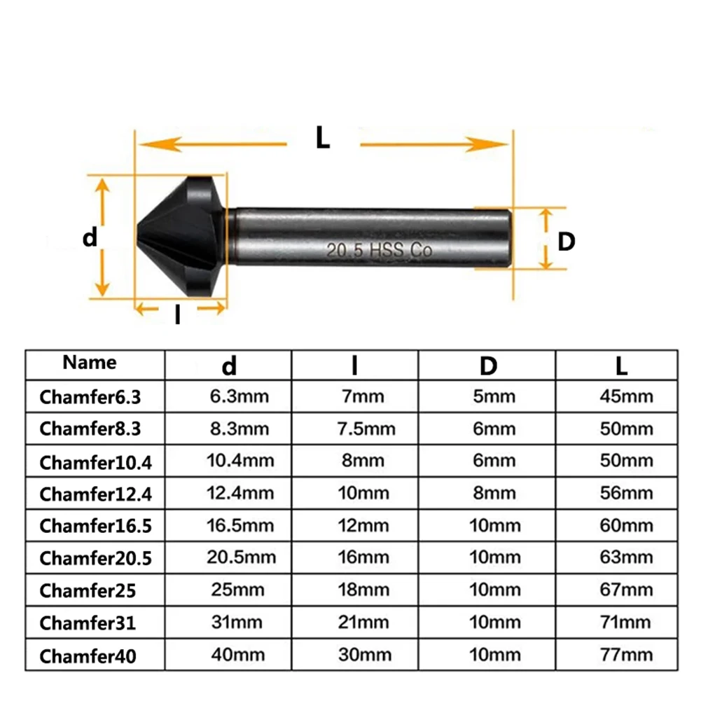 Brand New Duarble High Quality Practical Countersunk Drill Coated Cobalt 90 Degree Accessories Chamfering Tools
Brand New Duarble High Quality Practical Countersunk Drill Coated Cobalt 90 Degree Accessories Chamfering Tools