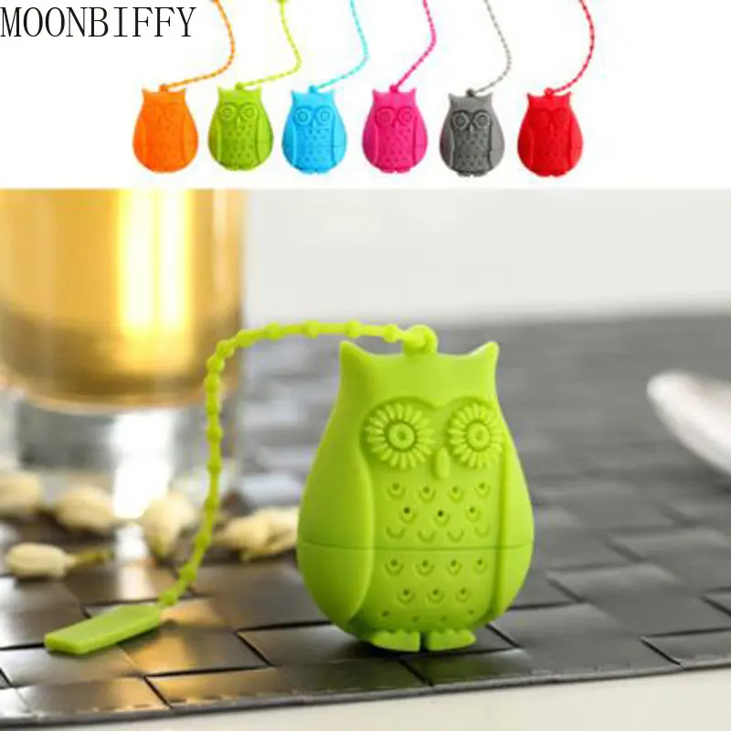 

Hot Sale Owl Tea Bag Strainers Silica Gel Infuser Silicone Filter Loose Leaf Filtration