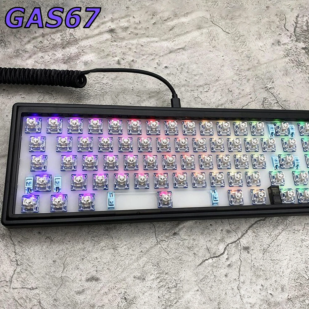 

2023 DIY Mechanical Gaming Keyboard NKRO Hot Swap Keypad PC Gamer RGB Backlight Keyboard Type-C Wired Keyboards For Desk Laptop